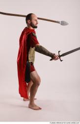 MARCUS STANDING POSE WITH SWORD AND SPEAR